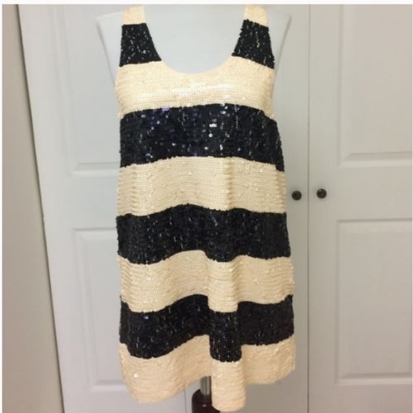 J. Crew Rugby Stripe Sequin Tank - Picture 1 of 7